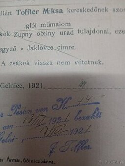 Gelnica voľby leták starý