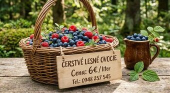 Čerstvé čučoriedky, maliny, černice
