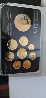 Prestige Coinset Euro Cyprus: 24k zlato a Rhodium