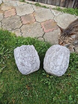 Kvetináče 🌷 pripominajúce kôru stromu - 2ks