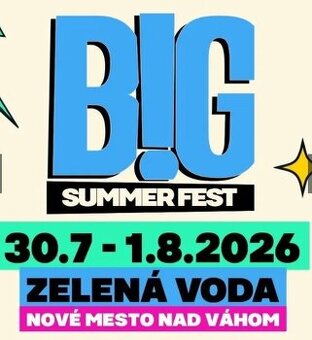 BIG SUMMER FEST 3 dňová vstupenka