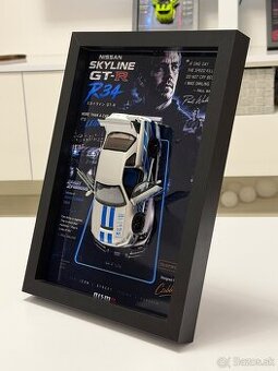 Nissan Skyline R34 1:32 | A4-3D plagát s autom