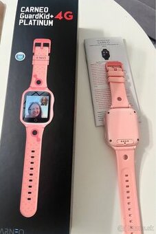Detské hodinky CARNEO GuardKid+ 4G Platinum – výborný stav