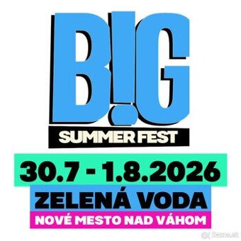 Big Summer Fest 3-dnova vstupenka