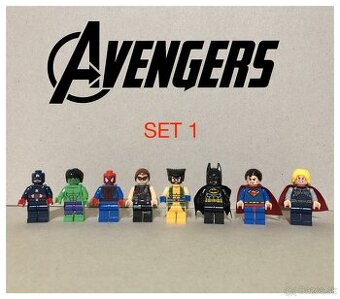 Figúrky Superhrdinovia (8ks) - typ lego 1 - nové