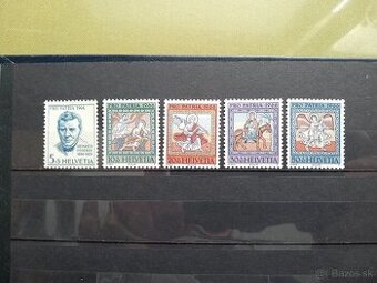 Poštové známky č.503 - Švajčiarsko - Pro patria 1966