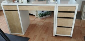 Písací stôl a suplikovy regál Ikea