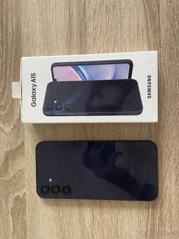 Samsung Galaxy A15 128GB/4G – Tmavomodrý v zachovalom stave