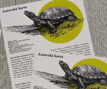Autorská karta + minca korytnačka
