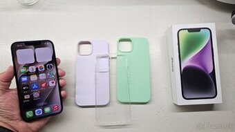 Apple iPhone 14 čierny 128GB - nová batéria