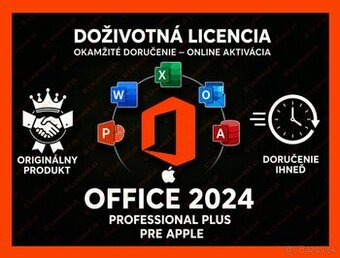 🥇 MS Office 2024 Pro Plus [KOMPLET PRE APPLE] 🚀 DO 2 MIN