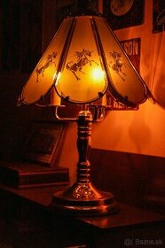 Starožitná stolová lampa 58 CM