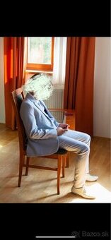 Detsky oblek s kravatou, košeľou, topanky - oblečený 1x