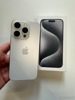 Predám iPhone 15 Pro 128 GB – titánová farba, stav ako nový,