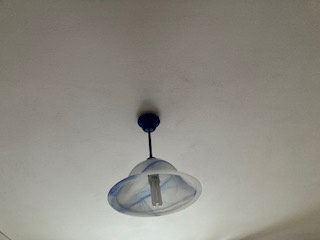 luster modrý