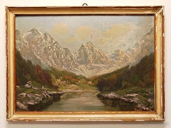 Obraz Josef Trunke, Vysoké Tatry olejomalba 40x54