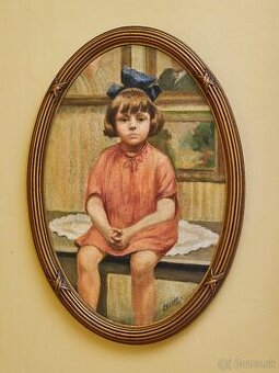 Portrét dievčatka – E. Walraven, 1924
