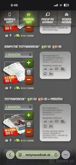 testy na autoškolu