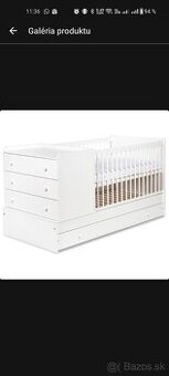 Rastúca detská postieľka + matrace