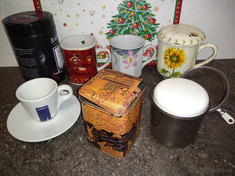 šálky na čaj so sitkom na espreso dóza na čaj