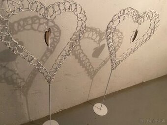 Stojan v tvare srdca 2ks