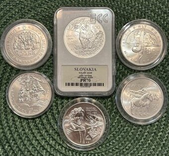 500 sk mince slovenská koruna Muránska planina, Nízke Tatry