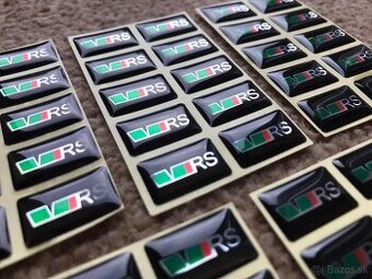 Živicové nálepky Škoda VRS - 14x9mm