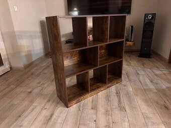 Knižnica Florvag s 8 priehradkami - 100x97,5x30 cm