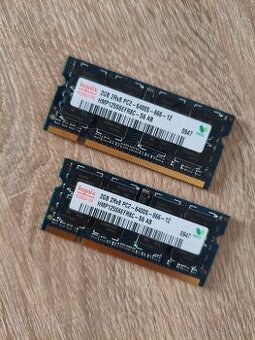 4GB ram DDR2 so-dimm pre notebooky 2×2GB