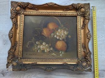 Starožitný obraz v ráme
