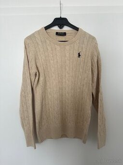 Predám dámsky béžový pletený sveter Ralph Lauren