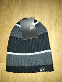 čierno sivá pletená čiapka NIKE