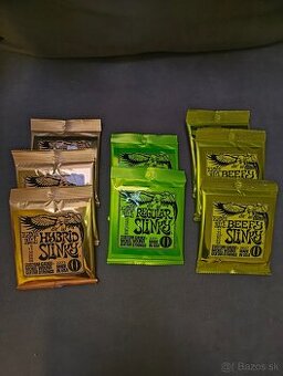 Gitarové struny na elektrickú gitaru Ernie Ball