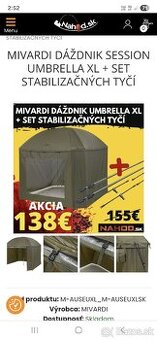 Prístrešok Mivardi + sada stabilizačných tyčí