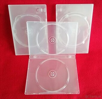 Obaly na CD-DVD biele-priesvitné
