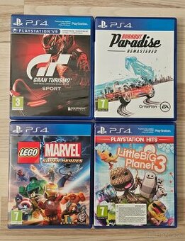 Hry na PS4 3 ks spolu, alebo samostatne