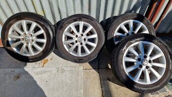 ALU disky, predám letnú sadu vw sharan 215/55 R16 xl