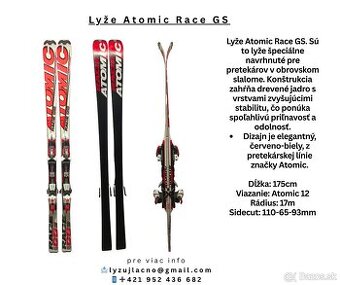 Lyže Atomic Race GS 175cm