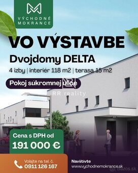 UVÁDZACIA CENA Novostavba Dvojdom - VÝCHODNÉ MOKRANCE - 1