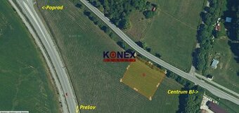 ID-3098 Pozemok (2063 m2) v priemyselnej zóne BARDEJOV