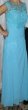 Modré / tyrkysové spoločenské šaty, veľkosť S - 1