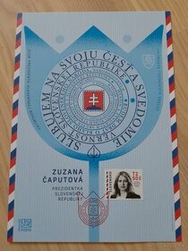 chybotlač - pamätný list Prezidentka SR Zuzana Čaputová