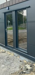 Hliníkové okna francuzke fixne 2000mm x 1000mm