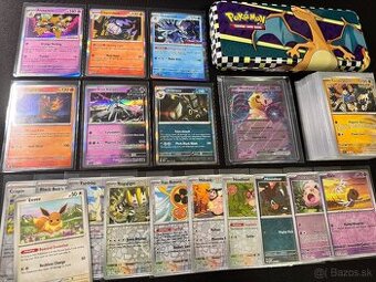 Pokemón MEGA balík A: 100ks kariet v obaloch s EX + darček