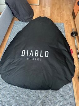 Herné kreslo sedací vak Diablo Chairs, čierny