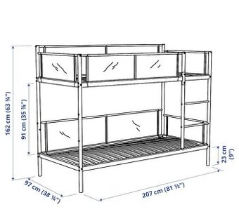Ikea poschodova postel