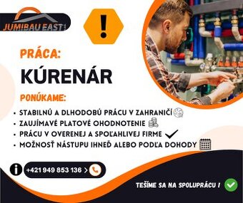 🔧 Hľadáme kúrenárov – práca v Nemecku 🇩🇪