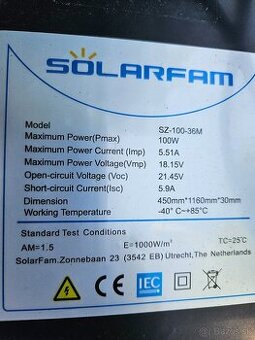 Solárny panel 100w