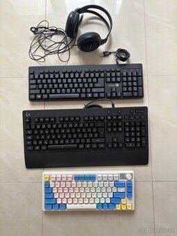 3x klavesnica Eweadn, logitech, connect it