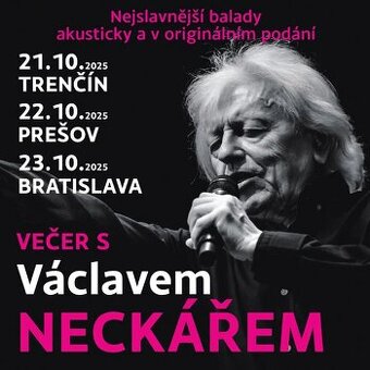 Václav Neckář Bratislava 23.10.2025